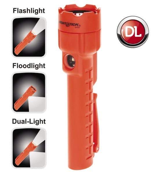 Bayco - LED Bulb, 130 Lumens, Industrial/Tactical Flashlight - Red Plastic Body, 3 AA Batteries Included - Makers Industrial Supply