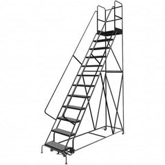 TRI-ARC - Rolling & Wall Mounted Ladders & Platforms Type: Rolling Warehouse Ladder Style: Rolling Platform Ladder - Makers Industrial Supply