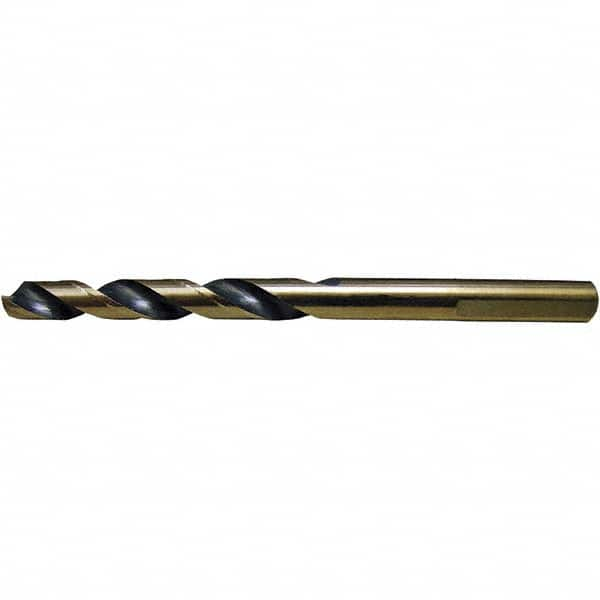 Cle-Force - 25/64" High Speed Steel, 135° Point, Round with Flats Shank Maintenance Drill Bit - Makers Industrial Supply