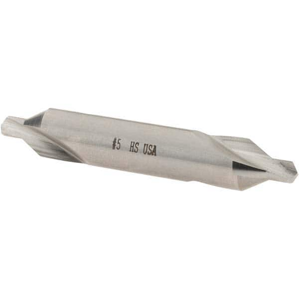 Cle-Line - #5 Plain Cut 60° Incl Angle High Speed Steel Combo Drill & Countersink - Makers Industrial Supply