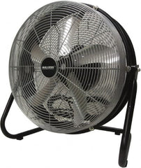 Maxess Climate Control Technologies - 18" Blade, 5/64 hp, 1,550, 2,000 & 2,680 CFM, Oscillating Industrial Circulation Fan - Floor Stand, 120 Volts, 3 Speed - Makers Industrial Supply