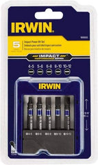 Irwin - Slotted Bit Set - 1/4" Hex Drive - Makers Industrial Supply