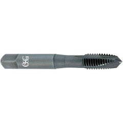 OSG - M24x3.00, D6, 4 Flutes, Plug Chamfer, Oxide Finish, Vanadium High Speed Steel Spiral Point STI Tap - 5-7/16" OAL, 0.896" Shank Diam, 2-9/16" Thread Length, 0.672" Square Size, 6H Class of Fit, Series 342STI - Exact Industrial Supply