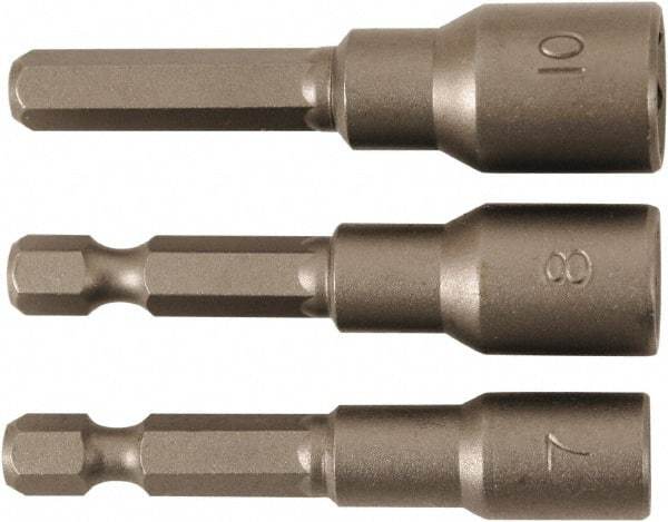 Wiha - 1/4" Drive, Nut Setter Screwdriver Bit - 55mm OAL - Makers Industrial Supply