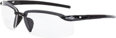 CrossFire - +2, Smoke Gray Lenses, Scratch Resistant, Frameless Magnifying Safety Glasses - UV Protection - Makers Industrial Supply