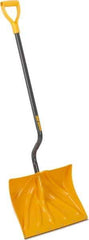 True Temper - 18 Inch Wide Blade x 13-3/4 Inch High Blade Snow Shovel - 36 Inch Long Metal Shaft Handle with Poly D-Grip - Makers Industrial Supply