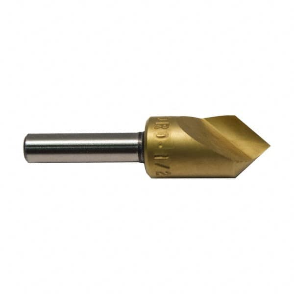 M.A. Ford - 3/4" Head Diam, 1/2" Shank Diam, 1 Flute 60° High Speed Steel Countersink - Makers Industrial Supply