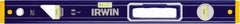 Irwin - 24" Long 3 Vial Box Beam Level - Aluminum, Blue/Yellow, 1 Level & 2 Plumb Vials - Makers Industrial Supply