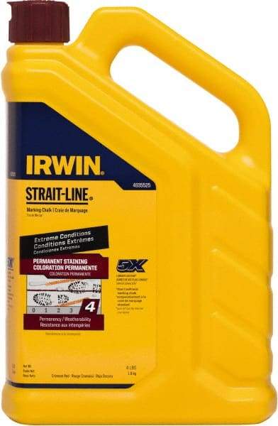 Irwin - 4 oz Container Marking Chalk - Crimson Red - Makers Industrial Supply