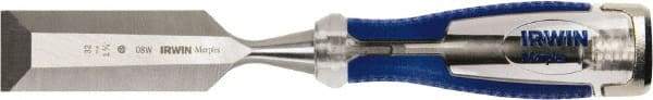 Irwin - 1-1/4" Blade Width Wood Chisel - Acetate Handle - Makers Industrial Supply