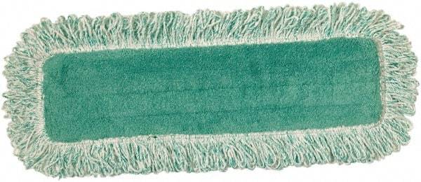 Rubbermaid - 508mm Long x 8" Wide Microfiber Dust Mop Head - Green, Fringed Head - Makers Industrial Supply