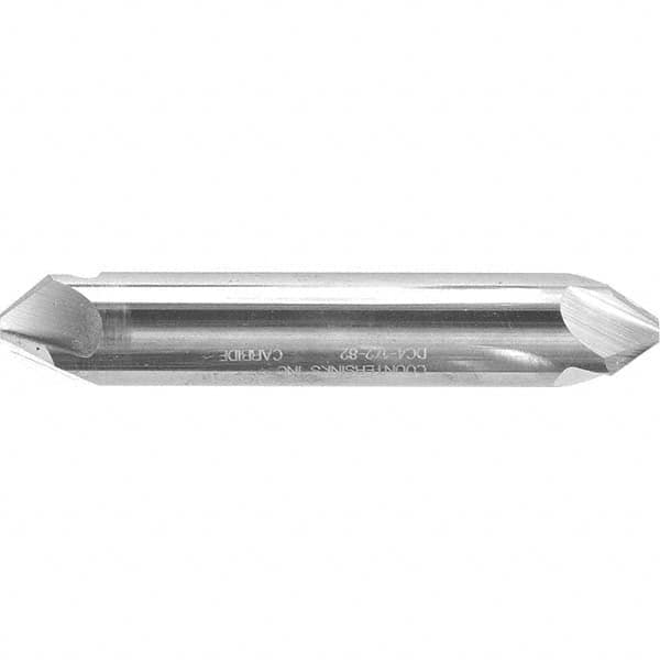 Melin Tool - 3/8" Head Diam, 3/8" Shank Diam, 4 Flute 100° Solid Carbide Countersink - Makers Industrial Supply