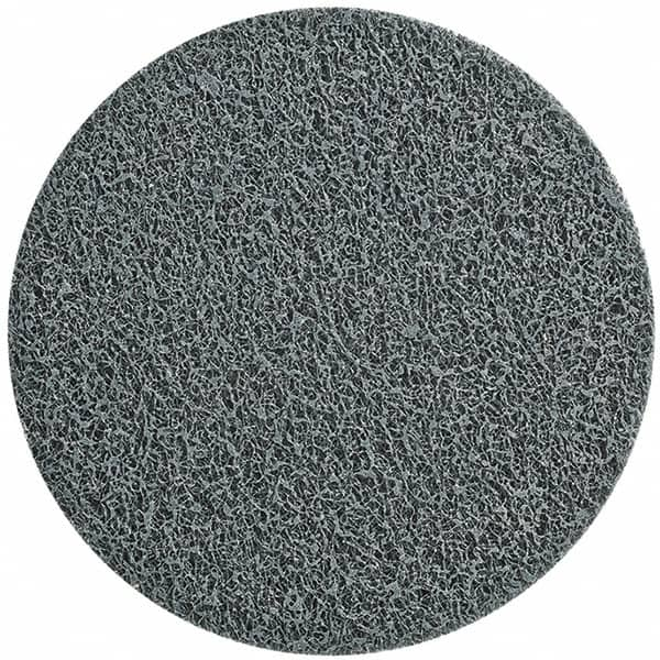 WALTER Surface Technologies - 3" Fine Grade Silicon Carbide Deburring Disc - Quick Change Connection, Gray, 15,100 Max RPM - Makers Industrial Supply