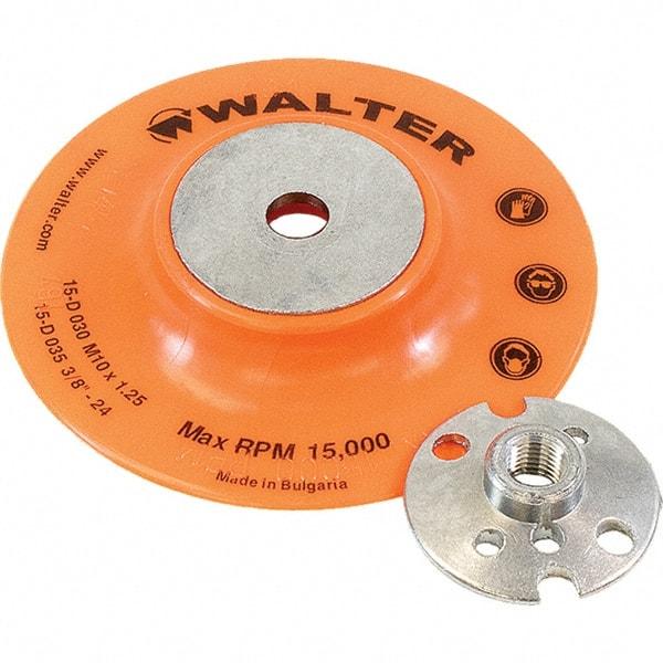 WALTER Surface Technologies - 4" Diam Disc Backing Pad - 15,000 RPM - Makers Industrial Supply