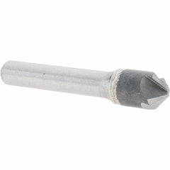 Melin Tool - 1/2" Head Diam, 3/8" Shank Diam, 4 Flute 100° Solid Carbide Countersink - Makers Industrial Supply