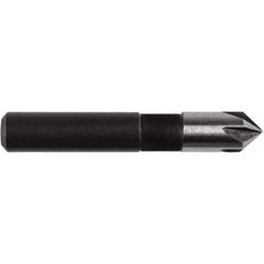 Irwin - 1/4" Head Diam, 1/4" Shank Diam, 5 Flute 82° High Speed Steel Countersink - Makers Industrial Supply