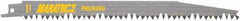 Irwin Blades - 9" Long, Bi-Metal Reciprocating Saw Blade - Straight Profile, 4 to 5 Fleam TPI, Toothed Edge, Tang Shank - Makers Industrial Supply
