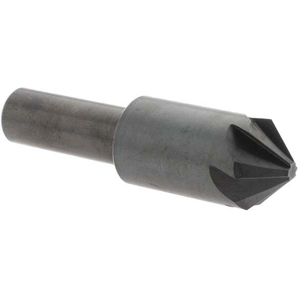 Melin Tool - 3/4" Head Diam, 1/2" Shank Diam, 6 Flute 90° High Speed Steel Countersink - Makers Industrial Supply