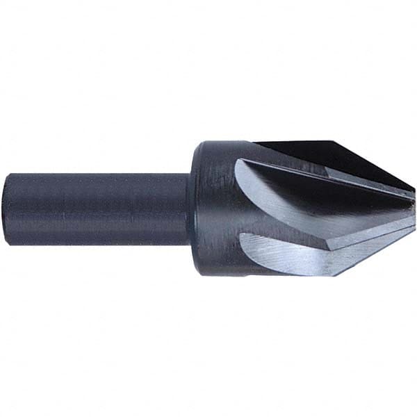 Melin Tool - 1/4" Head Diam, 1/4" Shank Diam, 6 Flute 82° High Speed Steel Countersink - Makers Industrial Supply