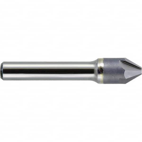 Melin Tool - 5/8" Head Diam, 3/8" Shank Diam, 4 Flute 82° Solid Carbide Countersink - Makers Industrial Supply