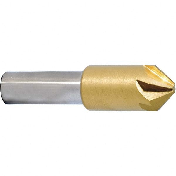 Melin Tool - 5/8" Head Diam, 3/8" Shank Diam, 6 Flute 110° Cobalt Countersink - Makers Industrial Supply