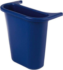 Rubbermaid - 14 Qt Blue Rectangle Recycling Container - 297mm High x 269.24mm Long x 185.42mm Wide - Makers Industrial Supply