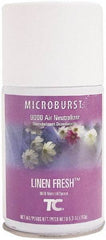 Rubbermaid - 5.3 oz Air Freshener Dispenser Aerosol Refill - Linen, Compatible with Microburst 9000 Dispensers - Makers Industrial Supply