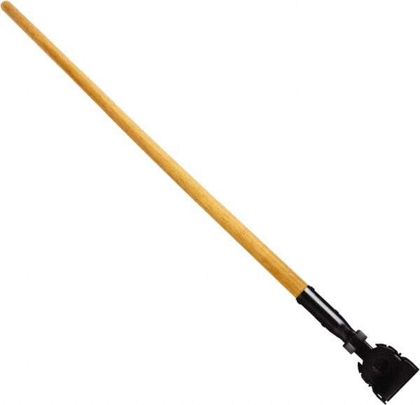 Rubbermaid - 60" Swivel Hardwood Snap-On Mop Handle - Plastic Connector, Use with Dust Mops - Makers Industrial Supply