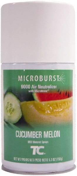 Rubbermaid - 5.3 oz Air Freshener Dispenser Aerosol Refill - Cucumber Melon, Compatible with Microburst 9000 Dispensers - Makers Industrial Supply