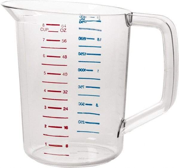 Rubbermaid - 2 Quart Polycarbonate Measuring Cup - 125 ml Graduation - Makers Industrial Supply