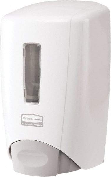 Rubbermaid - 500 mL Foam/Liquid Hand Soap Dispenser - Plastic, Wall Mounted, White - Makers Industrial Supply