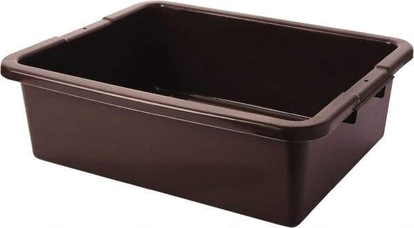 Rubbermaid - 7.1 Gal, Brown Polyethylene Tote Container - Nesting, 21-1/2" Long x 17.1" Wide x 7" High - Makers Industrial Supply