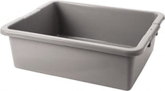 Rubbermaid - 7.1 Gal, Gray Polyethylene Tote Container - Nesting, 21-1/2" Long x 17.1" Wide x 7" High - Makers Industrial Supply