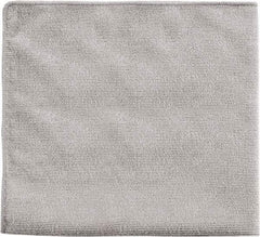 Rubbermaid - Dry Microfiber Wipes - Packet, 16" x 16" Sheet Size, Gray - Makers Industrial Supply