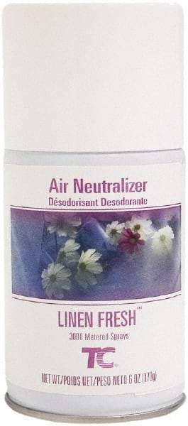 Rubbermaid - 5.25 oz Air Freshener Dispenser Aerosol Refill - Linen, Compatible with Standard Aerosol Dispensers - Makers Industrial Supply