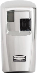 Rubbermaid - 0.012 Cu Ft Coverage, Chrome Metered Aerosol Dispenser - C Battery Required - Makers Industrial Supply