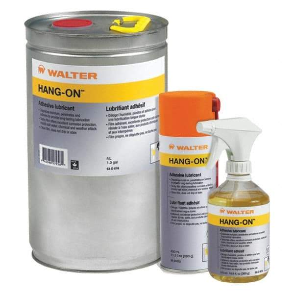 WALTER Surface Technologies - 5 L Bottle Non-Dripping Film Penetrant/Lubricant - Clear, -31°F to 390°F - Makers Industrial Supply