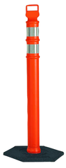 Delineator Orange with 10lb. Base - Makers Industrial Supply