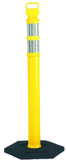 Delineator Yellow with 10lb Base - Makers Industrial Supply