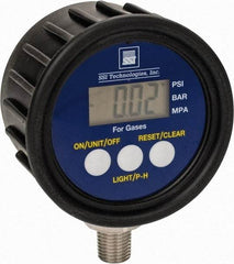 SSI Technologies - 2-1/2" Dial, 1/4 Thread, 0-5,000 Scale Range, Pressure Gauge - Lower Connection Mount, Accurate to 1% of Scale - Makers Industrial Supply