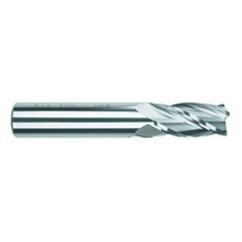 1 Dia. x 4 Overall Length 4-Flute .090 C/R Solid Carbide SE End Mill-Round Shank-Center Cut-TiAlN - Makers Industrial Supply