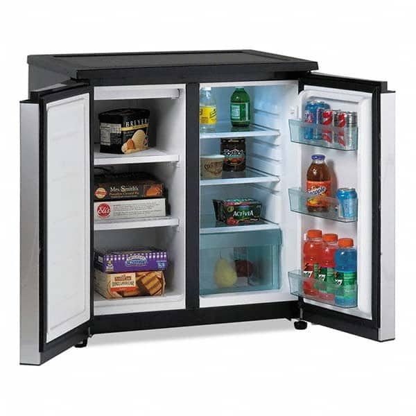 Avanti - Refrigerators Capacity: 5.5 Cu Ft Color: Black; Platinum - Makers Industrial Supply