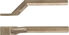 Ampco - Stiff Aluminum Bronze Alloy Bent Scraper - 1" Blade Width - Makers Industrial Supply