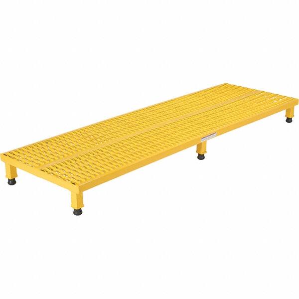 Vestil - 5" High x 24" Wide x 72" Deep, Yellow Step Stand - Steel, 500 Lb Capacity - Makers Industrial Supply