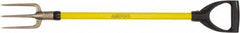 Ampco - Guncotton Fork with 29" Straight Fiberglass Handle - 4" Blade Width, 3 Tines, 5-1/4" Tine Length - Makers Industrial Supply