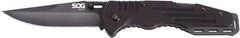 SOG Specialty Knives - 3-5/8" Blade, 8-1/4" OAL, Straight Clip Point Folding Knife - 4-5/8" Closed Length, G-10, 1 Blade, 1 Edge - Makers Industrial Supply