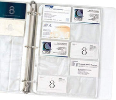 C-LINE - 10 Piece Clear Business Card/ID Protectors - 11-1/4" High x 8-1/8" Wide - Makers Industrial Supply