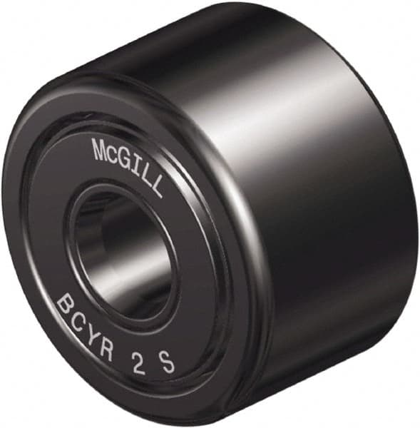 McGill - 1" Bore, 3" Roller Diam x 1-3/4" Roller Width, Steel Sealed Self-Lubricating Yoke Cam Follower with Nonmetallic Bushing - 1.81" Overall Width - Makers Industrial Supply