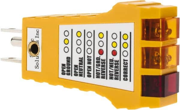 PRO-SAFE - Anti-Static Equipment Accessories Type: Outlet Tester Anti-Static Equipment Compatibility: All Electrical Outlets in USA - Makers Industrial Supply