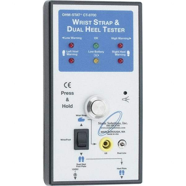 PRO-SAFE - Anti-Static Monitors & Testers Type: Wrist Strap Tester Power Source: Plug-In - Makers Industrial Supply